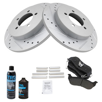 TRQ® - Performance Semi-Metallic Rear Brake Kit