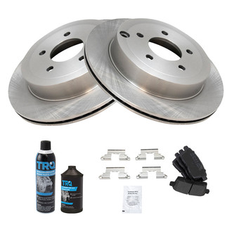 TRQ® - Rear Disc Brake Kit with Ceramic Pads
