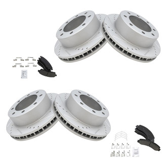 TRQ® - Performance Ceramic Front and Rear Brake Kit