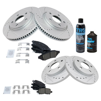 TRQ® - Performance Ceramic Front and Rear Brake Kit