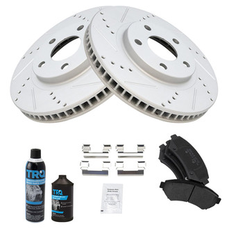 TRQ® - Performance Semi-Metallic Front Brake Kit