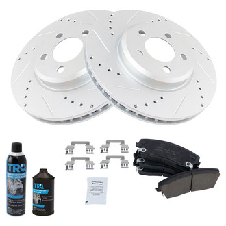 TRQ® - Performance Ceramic Front Brake Kit