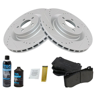 TRQ® - Performance Ceramic Front Brake Kit