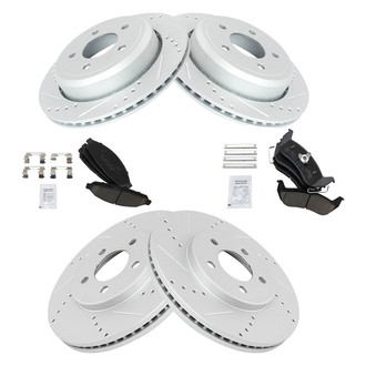 TRQ® - Performance Ceramic Front and Rear Brake Kit