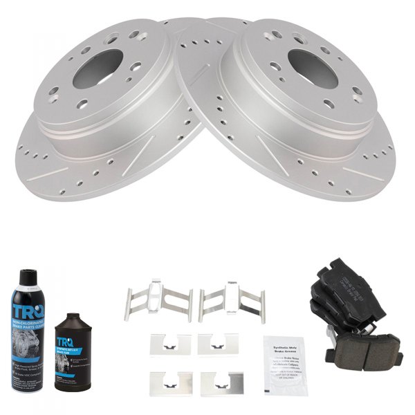 TRQ® - Performance Ceramic Rear Brake Kit