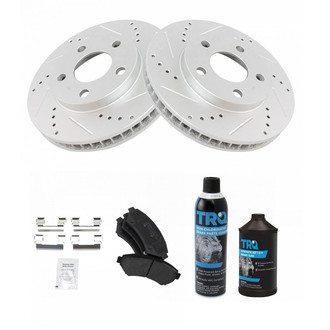 TRQ® - Performance Semi-Metallic Front Brake Kit