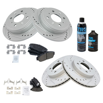 TRQ® - Performance Ceramic Front and Rear Brake Kit
