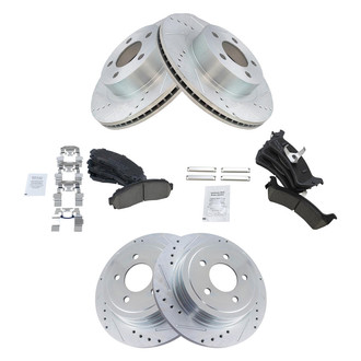 TRQ® - Performance Ceramic Front and Rear Brake Kit