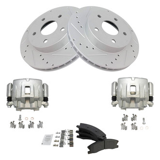 TRQ® - Performance Ceramic Front Brake Kit with Calipers