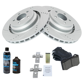 TRQ® - Performance Ceramic Rear Brake Kit