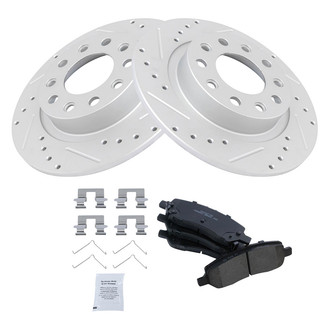 TRQ® - Performance Ceramic Rear Brake Kit