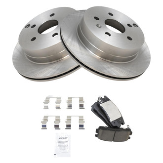 TRQ® - Rear Disc Brake Kit with Ceramic Pads
