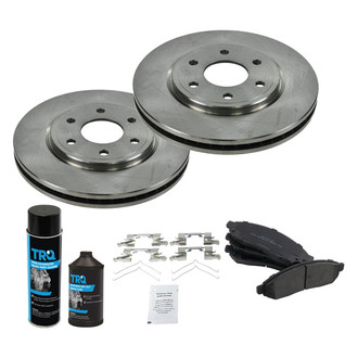 TRQ® - Front Disc Brake Kit with Semi-Metallic Pads