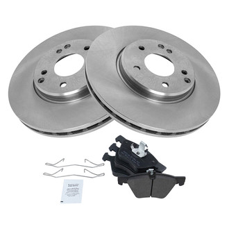 TRQ® - Front Disc Brake Kit with Semi-Metallic Pads