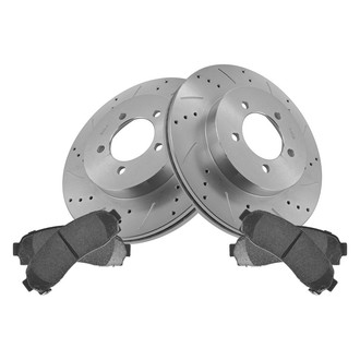 TRQ® - Performance Semi-Metallic Front Brake Kit