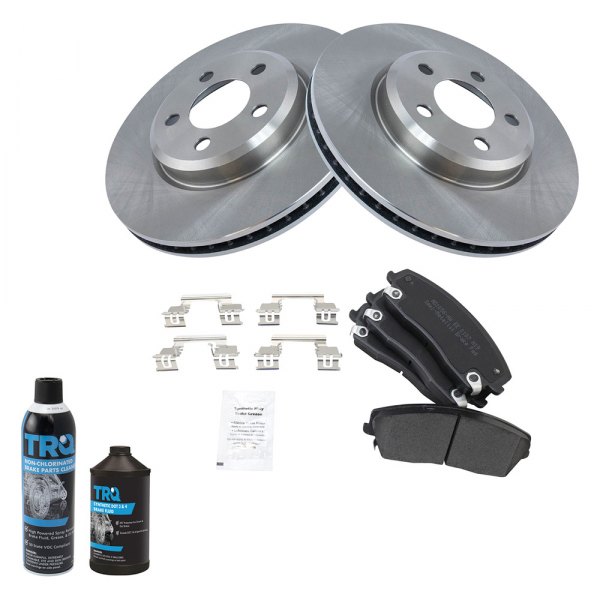 TRQ® - Front Disc Brake Kit with Semi-Metallic Pads