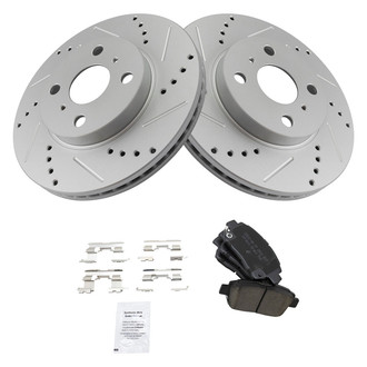 TRQ® - Performance Ceramic Front Brake Kit