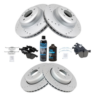 TRQ® - Performance Ceramic Front and Rear Brake Kit