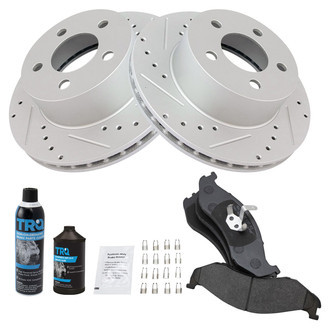 TRQ® - Performance Semi-Metallic Front Brake Kit