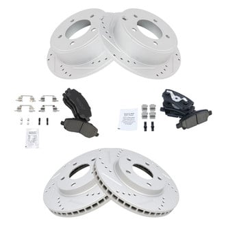 TRQ® - Performance Ceramic Front and Rear Brake Kit