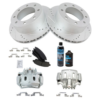TRQ® - Performance Ceramic Rear Brake Kit with Calipers