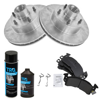 TRQ® - Front Disc Brake Kit with Semi-Metallic Pads