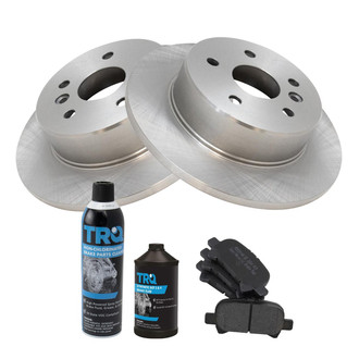 TRQ® - Rear Disc Brake Kit with Semi-Metallic Pads