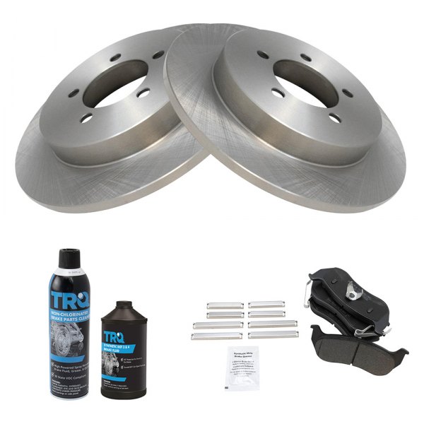 TRQ® - Rear Disc Brake Kit with Semi-Metallic Pads