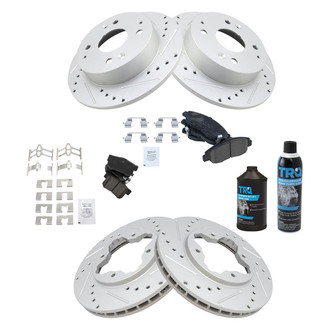 TRQ® - Performance Ceramic Front and Rear Brake Kit