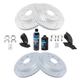 TRQ® - Performance Semi-Metallic Front and Rear Brake Kit