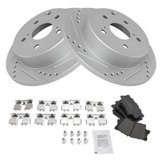 TRQ® - Performance Ceramic Rear Brake Kit