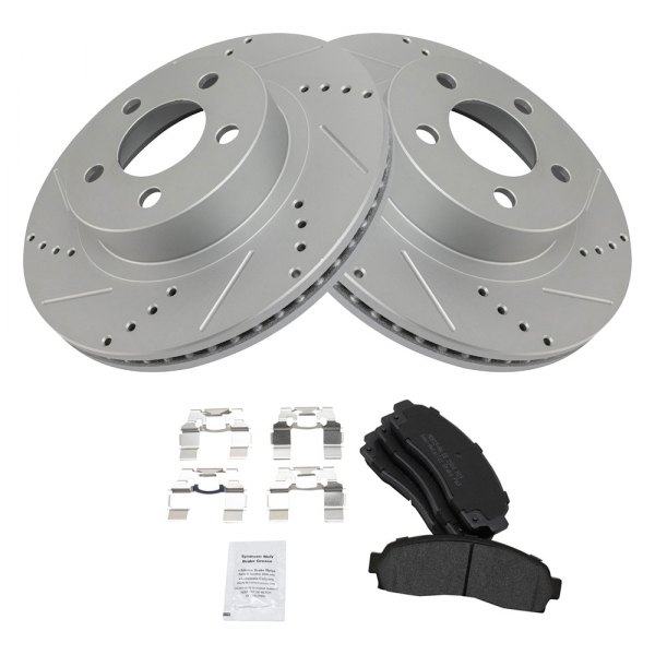 TRQ® - Performance Semi-Metallic Front Brake Kit