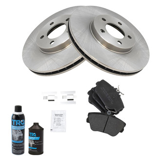 TRQ® - Front Disc Brake Kit with Semi-Metallic Pads
