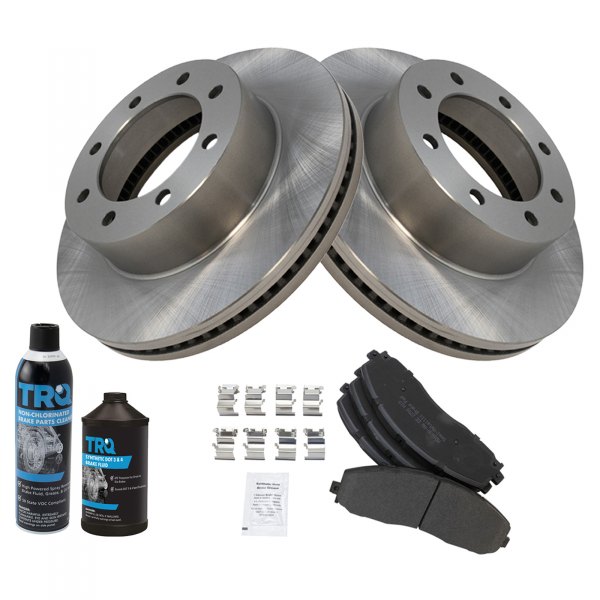 TRQ® - Front Disc Brake Kit with Semi-Metallic Pads