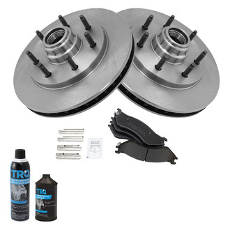 TRQ® - Front Disc Brake Kit with Semi-Metallic Pads