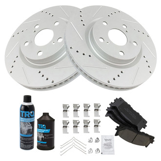 TRQ® - Performance Ceramic Front Brake Kit