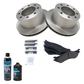 TRQ® - Rear Disc Brake Kit with Semi-Metallic Pads
