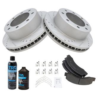 TRQ® - Performance Semi-Metallic Front Brake Kit