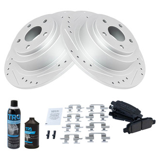 TRQ® - Performance Ceramic Rear Brake Kit