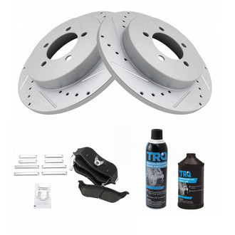 TRQ® - Performance Ceramic Rear Brake Kit