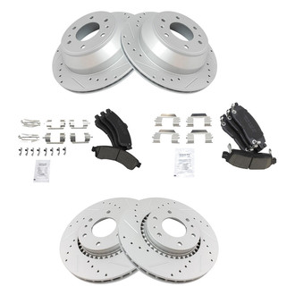TRQ® - Performance Ceramic Front and Rear Brake Kit