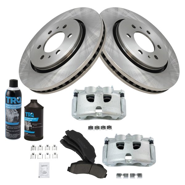 TRQ® - Front Disc Brake Kit with Ceramic Pads and Calipers