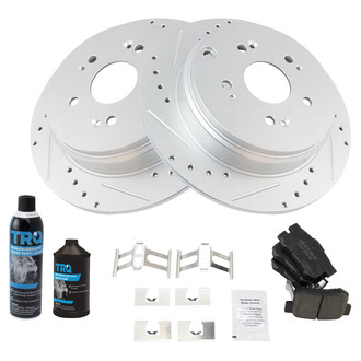 TRQ® - Performance Ceramic Rear Brake Kit