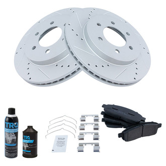 TRQ® - Performance Semi-Metallic Front Brake Kit