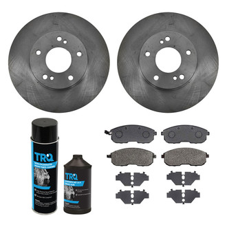 TRQ® - Front Disc Brake Kit with Semi-Metallic Pads