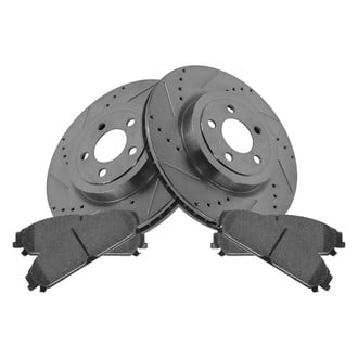 TRQ® - Performance Semi-Metallic Front Brake Kit