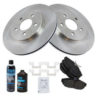 TRQ® - Rear Disc Brake Kit with Semi-Metallic Pads