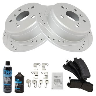 TRQ® - Performance Semi-Metallic Rear Brake Kit