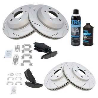 TRQ® - Performance Ceramic Front and Rear Brake Kit