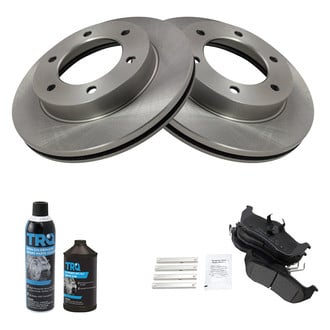 TRQ® - Rear Disc Brake Kit with Semi-Metallic Pads